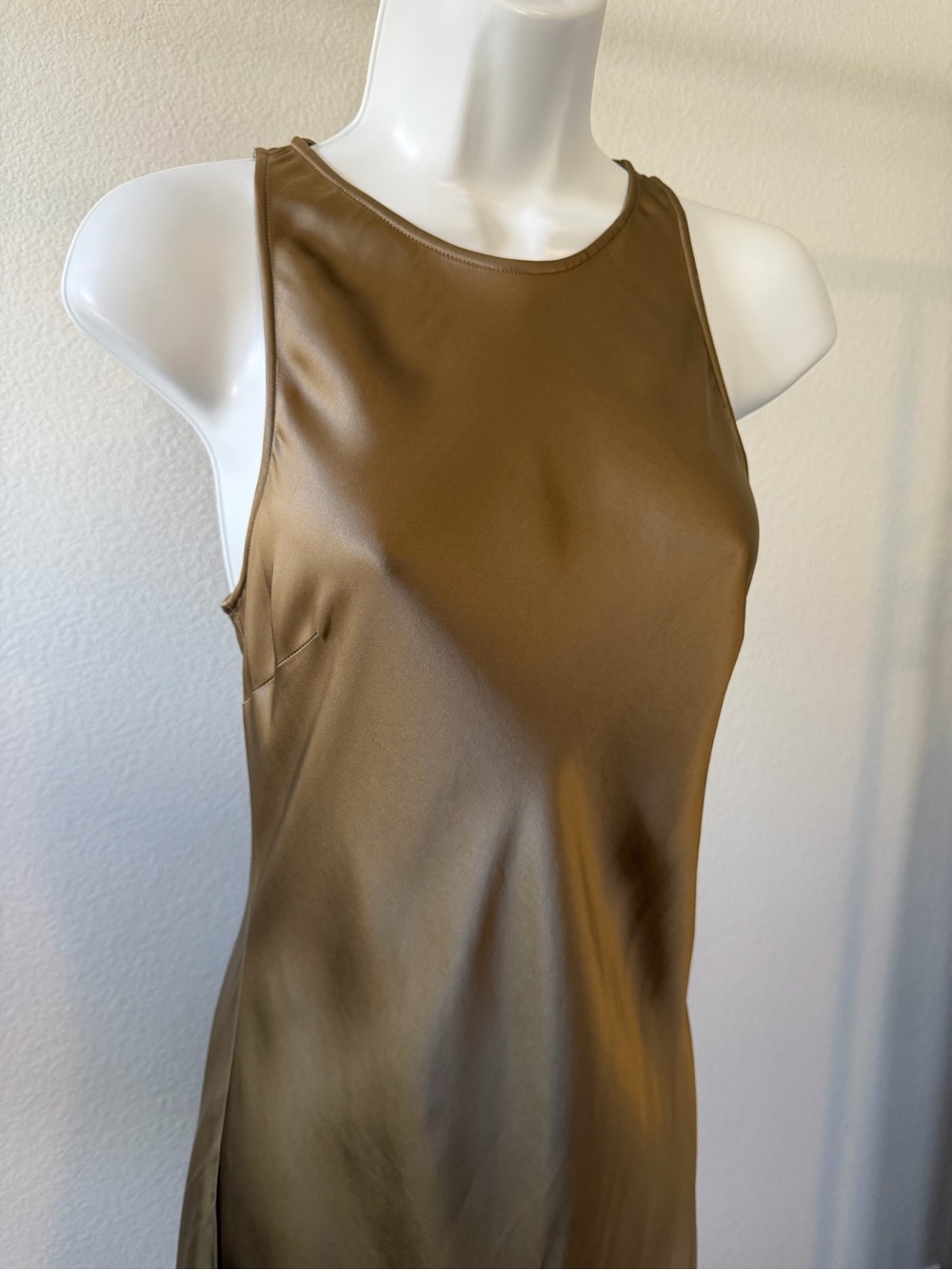 & Other Stories NWT Satin Slip Midi Dress Size 6 - Picture 5 of 15